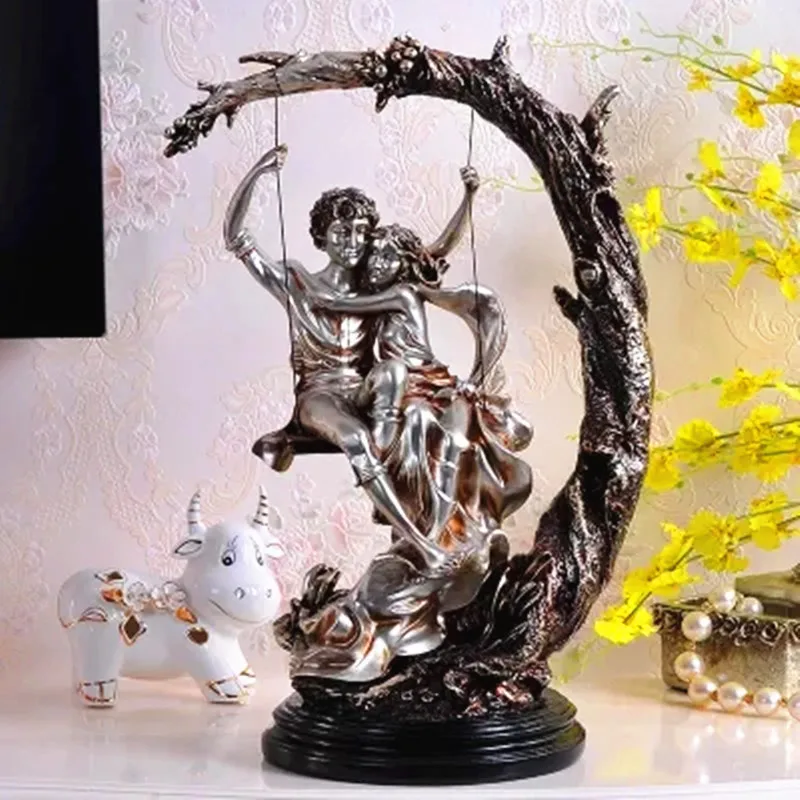  Lovers Trapeze Full-Length Portrait Sculpture Creative Craftwork Bedroom Decoration Valentine's Day - 32955063945