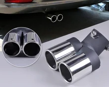 DWCX Universal Stainless Steel Exhaust Tail Rear Muffler Tip Pipe For Chevrolet Cruze Ford focus Ford fiesta 2008 2009 – 2012