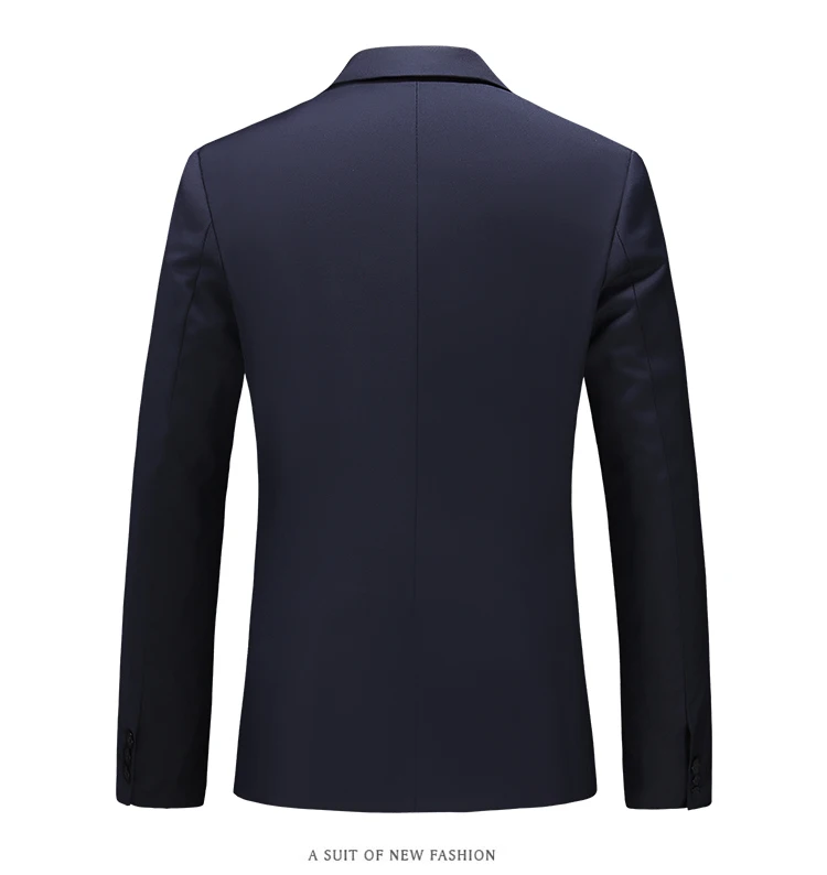 Мужской Блейзер деловой классический деловой Тонкий костюм куртка мужская Высококачественная плюс размер черная костюмная куртка