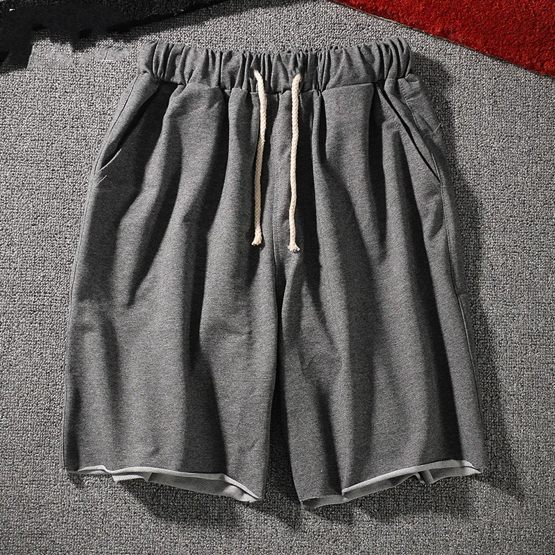 Летние спортивные мужские брюки с пятью центами, чистые, средние, японские, свободные, пляжные брюки, тонкие, для отдыха