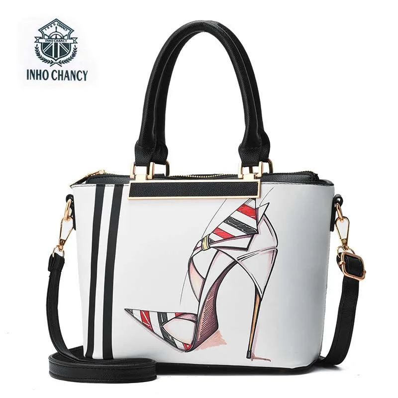 

Fashion luxury Flor Impresso handbags women bags designer Retro handbag women famous brands Michael INHO CHANCY bolsa feminina