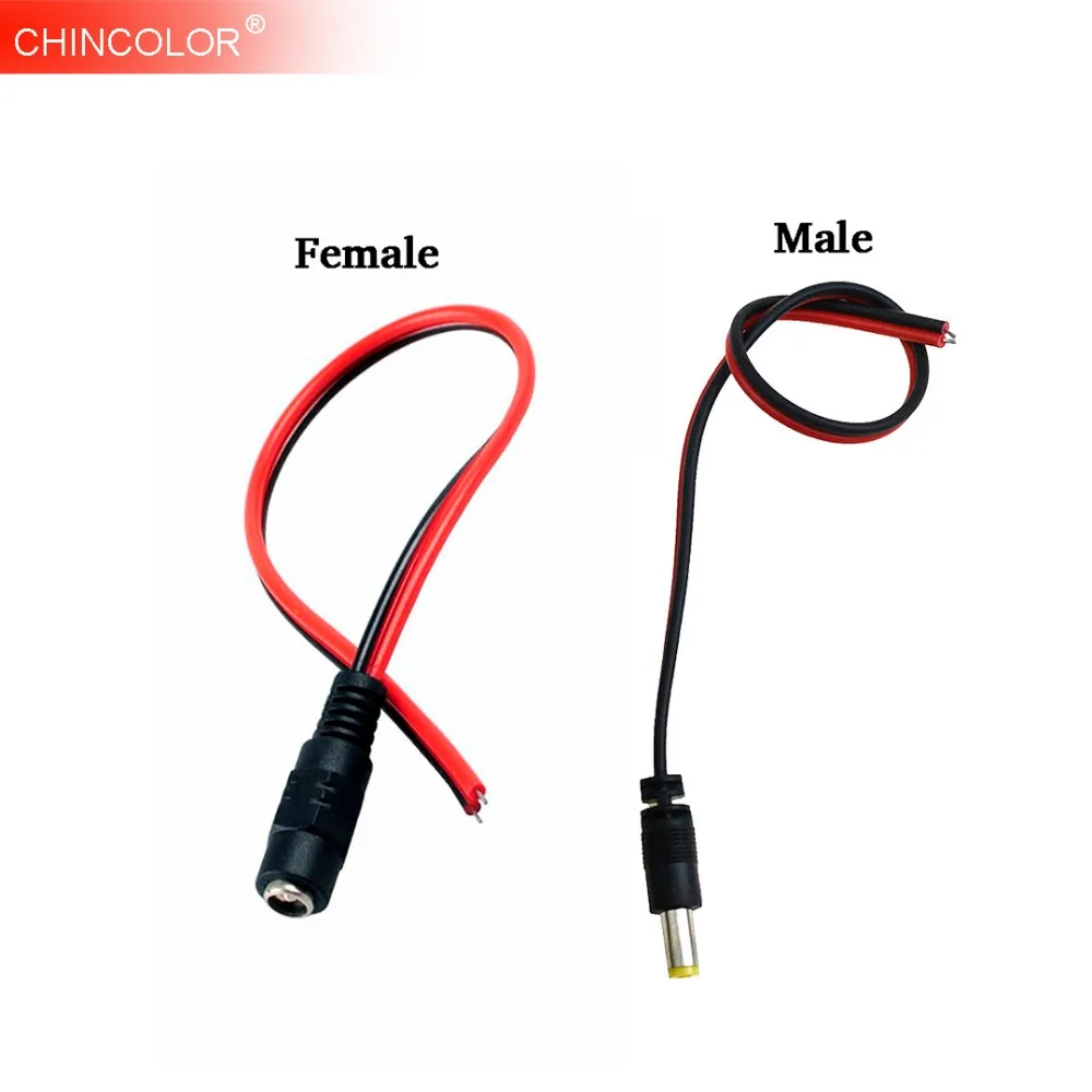 10//20x 12V Male Female DC Power Socket Jack Plug Wire Connector Cable CCTV UK