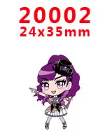20002 30 шт мультфильм персонаж плоское украшение из смолы PR 19739 - Цвет: 20002