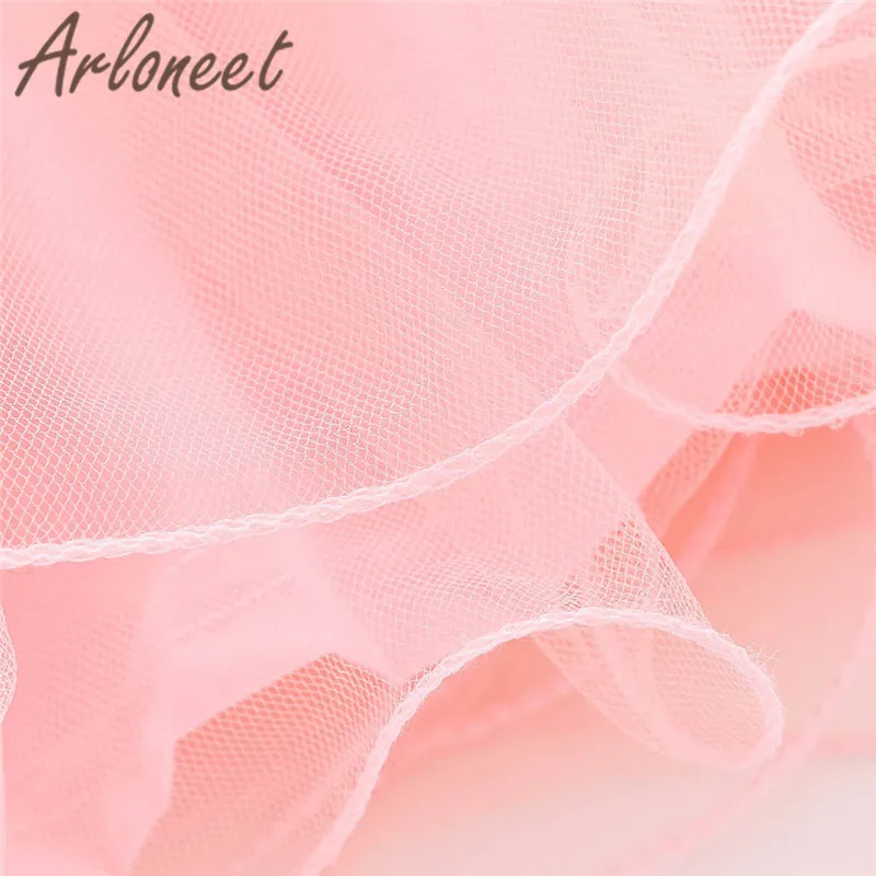 Одежда arloneet/платье с фатиновой юбкой для маленьких девочек, праздничное платье принцессы без рукавов с цветочным рисунком для детей