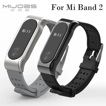 

for Xiaomi Mi Band 2 Bracelet Strap Sports wristband metal Strap Wristband Replacement Straps Accessories For Mi Band 2