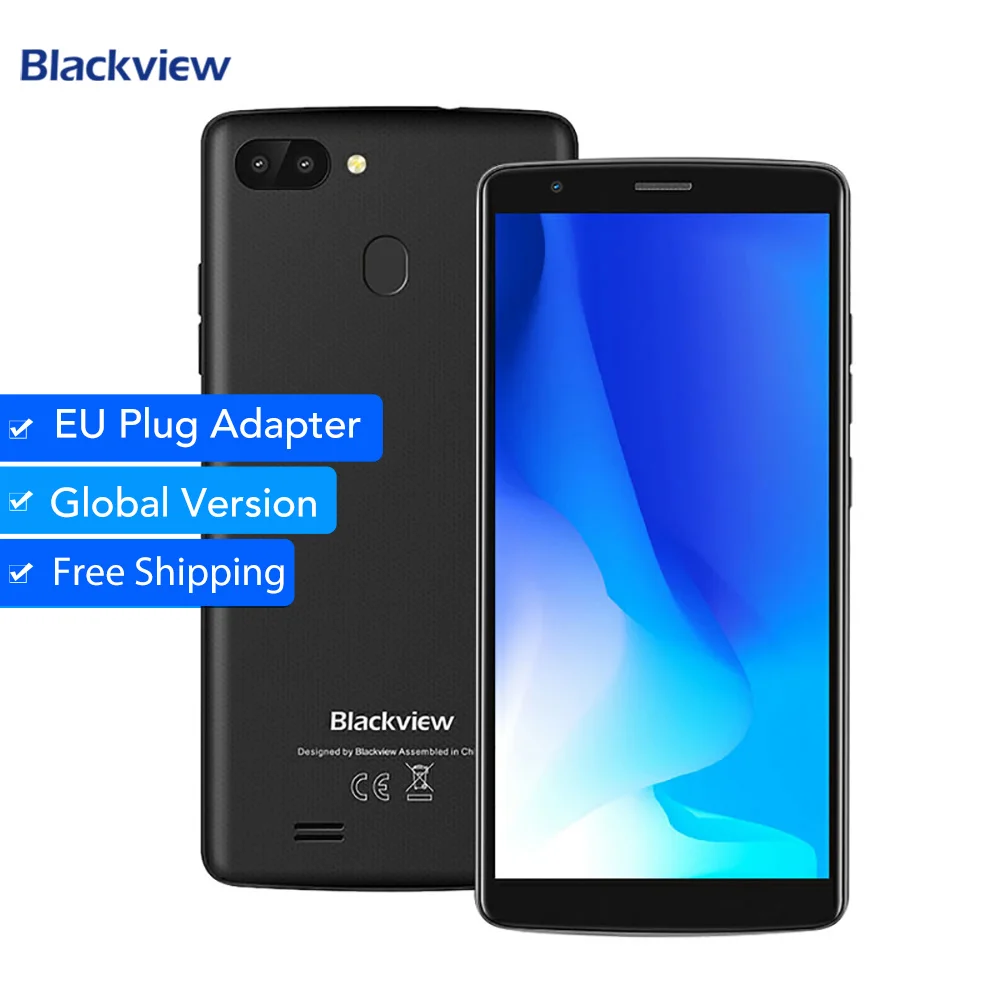 Originele Blackview A20 смартфон 18:9 5 дюймов Android Gaan двойной Камера 1 ГБ Оперативная память 8