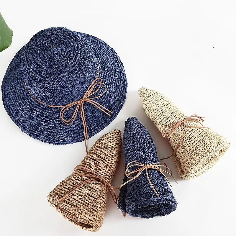 جديد المرأة يدوية قبعة الشمس إمرأة قبعة صيفية من القش كبير الجناح شاطئ كاب طوي تنفس الصيف الوالدين والطفل قبعة جديد المرأة يدوية قبعة الشمس إمرأة قبعة صيفية من القش كبير الجناح شاطئ كاب طوي تنفس الصيف الوالدين والطفل قبعة