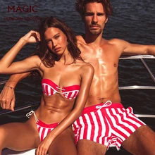 Пара пляжный купальник, женский костюм бикини, мужские пляжные брюки, спа пляжный купальник для отдыха