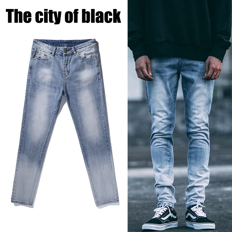 Online Buy Wholesale Men Destroyed From China Men Destroyed 2017 NEW fashion street mens destroyed hole casual pants ankle cool green jeans jogger rock hiphop - Online Buy Wholesale Men Destroyed From China Men Destroyed