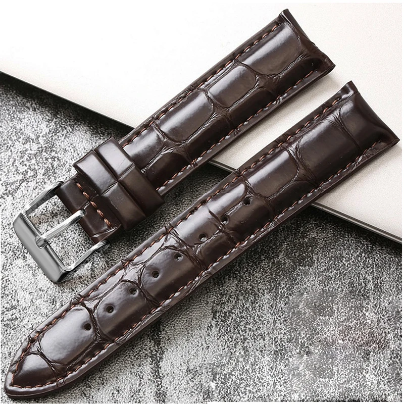 FashionBlackBrownWatchbandgenuineleatherForDWwatchband17mm
