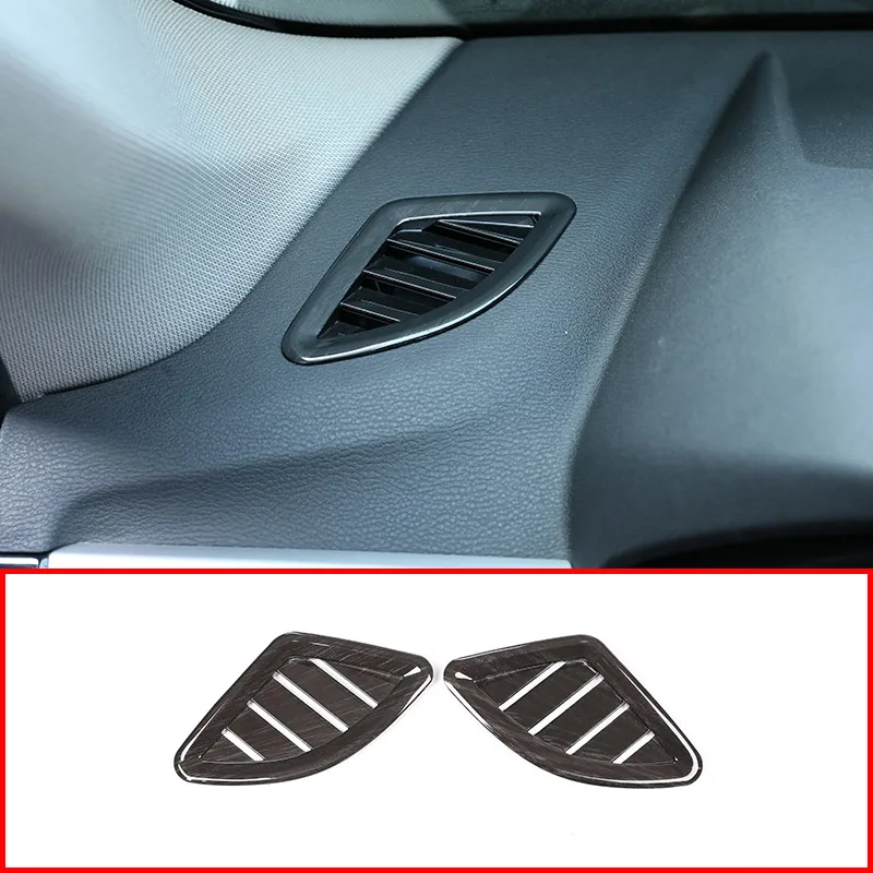 2 шт. черное дерево для BMW X1 F48 2016 2019 АБС пластик приборной панели решетка