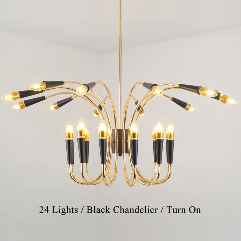 

Vintage Loft Spider Lustre DIY E14 Adjustable Livingroom For Kitchen