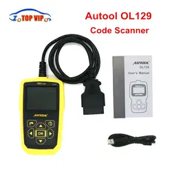 2018 новые autool ol129 OBD2 код сканер Батарея Мониторы диагностический инструмент OBD2 Интерфейс живой поток данных может универсальный инструмент