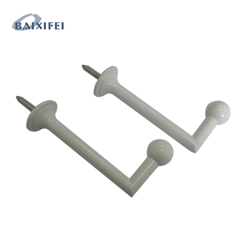 

4 Pcs Ball head hook 8cm , Metal Curtain Tieback Hooks