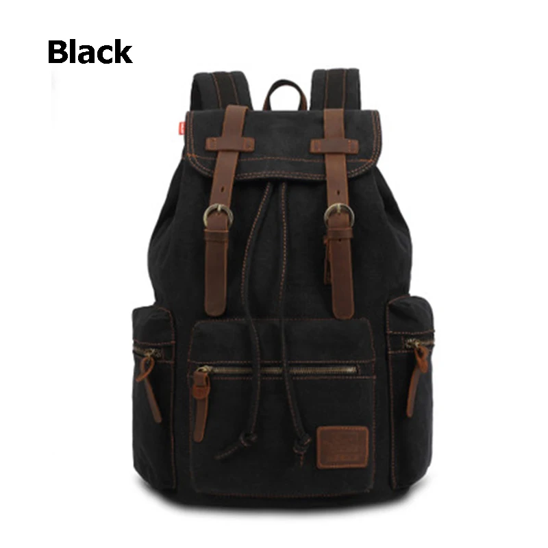 Men Canvas Backpack Vintage Women New Fashion Travel Bags Large Capacity Teenager School Backpacks Anti-theft Rucksack BP0186 (14)