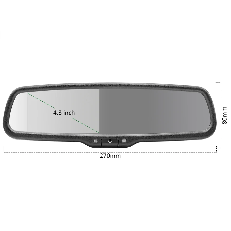 GreenYi 4," lcd OEM Автомобильное зеркало заднего вида монитор парковки и обратная помощь с светодиодный ночного видения заднего вида резервная камера автомобиля