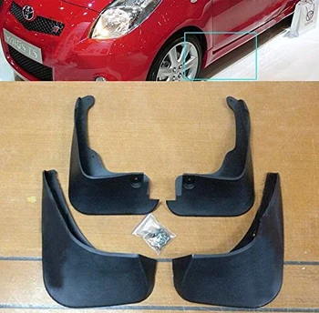 

Car accessory Front & Rear Mudguard Mud Flaps Splash Guard For 2006 2007 2008 2009 2010 2011 Toyota YARIS RS TS HATCH Free Shipp