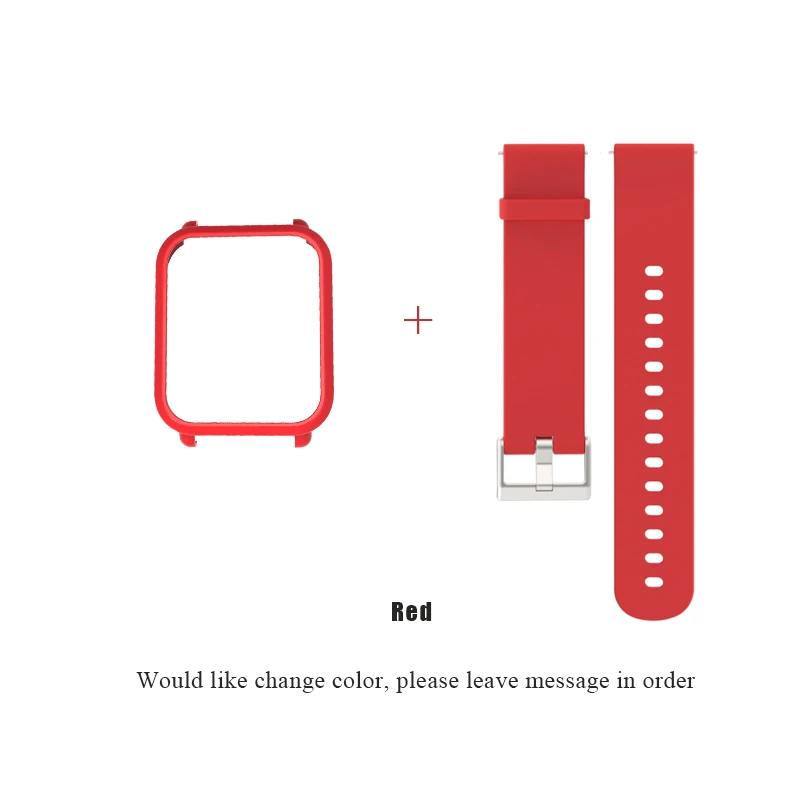 20mm Silicone Wrist Strap Sports Wristband Bracelet Case Cover for Xiaomi Huami Amazfit Bip BIT Smart Watches Accessories