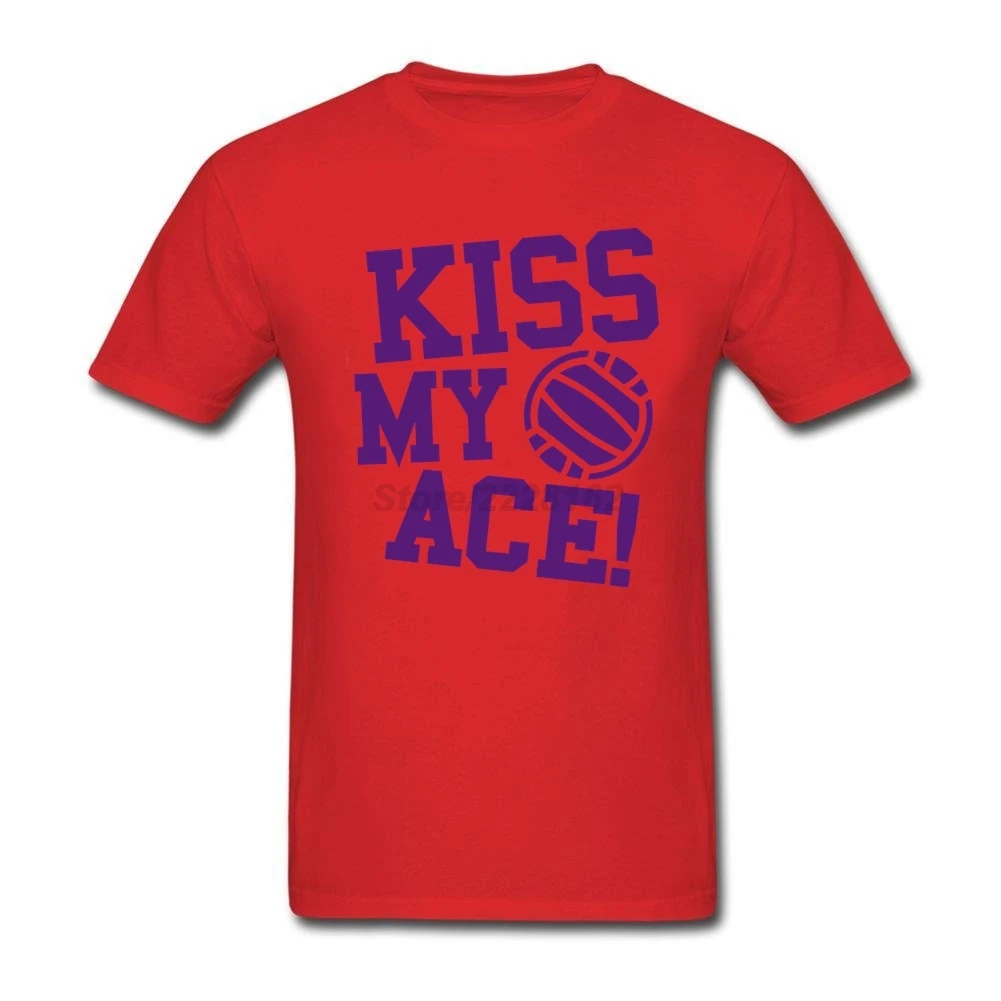XS-3XL футболка для подростков Kiss My Ace воллейный мяч любителей подарок униформа