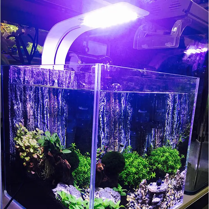 Супер тонкий светодиодный светильник для аквариума освещение для выращивания растений водное растение освещение водонепроницаемая лампа