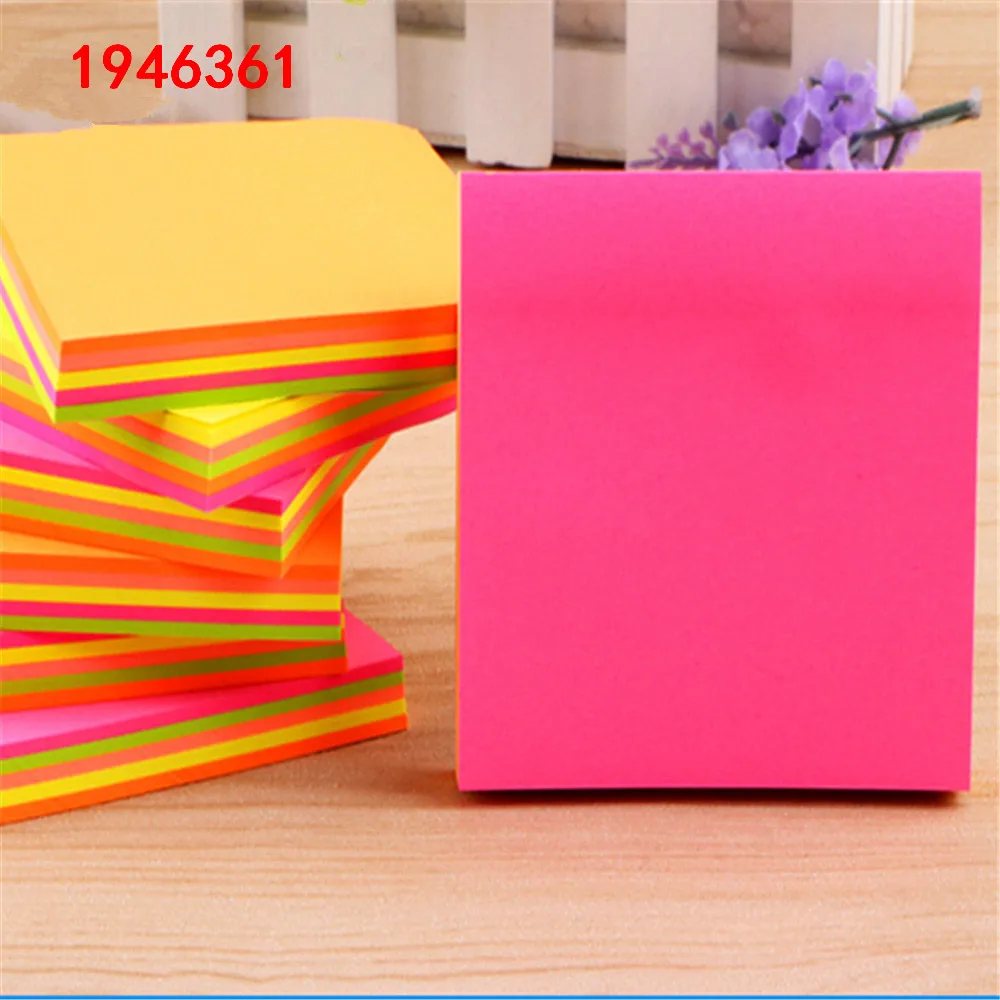 

20 sheets one colour 76*76mm Size paper Memo Pad Sticky Notes Bookmark Point it Marker Memo Sticker Office School Supplies