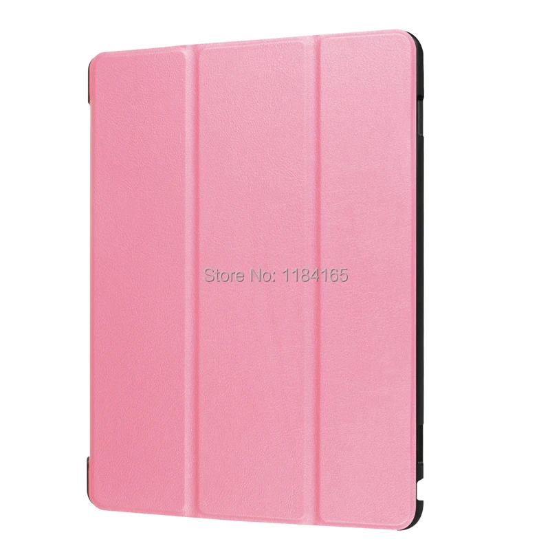KTG1214F_1_Ultra thin 3 fold Leather Case with Smart Sleep Cover & Stand for Huawei MediaPad M3 Lite 10 protective cover skin case