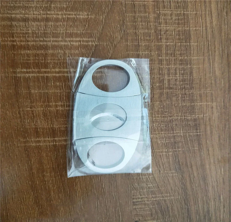 Free shipping cigar cutter brand new stainless steel metal classic cigar cutter guillotine with gift box Christmas cigar gift