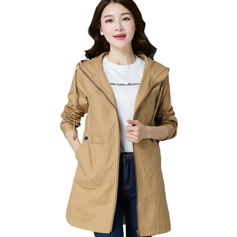 Mode Lâche Manteau Manches Longues Army Ky178 Pure 2018 Tranchée Coupe Femmes Automne Blue Couleur khaki Outwear Printemps Élégante vent Dame Green Grande À Nouvelles navy Taille qVUzMSp
