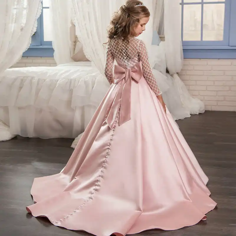christmas wedding flower girl dresses
