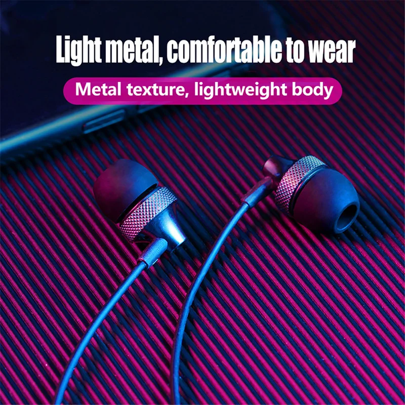 

ISKAS Earphones And Headphone Bass Headset Phone Cell Phones Technology Good Gaming Music Dynamic 3.5mm Metal Good New 3183