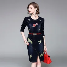 Top quality font b women b font autumn font b dress b font 2017 new brand