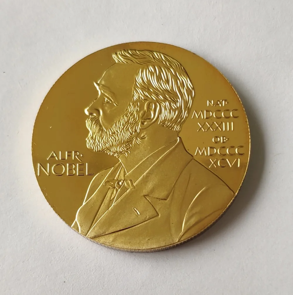 Nobel Prize in Physiology Medicine Lenin gold plated Nobel Head Portrait Coin (4)