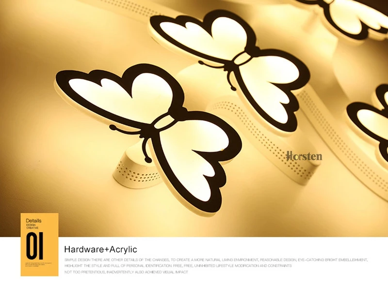 Modern LED Chandelier For Living Room Bedroom Home AC110-240V Butterfly Led Ceiling Chandelier Lamp Brightness Dimmable (16)
