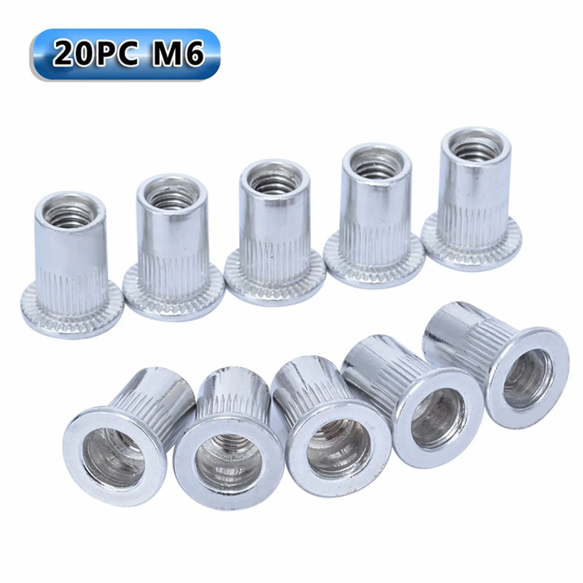 106Pcs Auto Threaded Nut Riveter M3 M4 M5 M6 M8 Threaded Rivet Nut Inserts Mayitr Nutsert Tool Kit