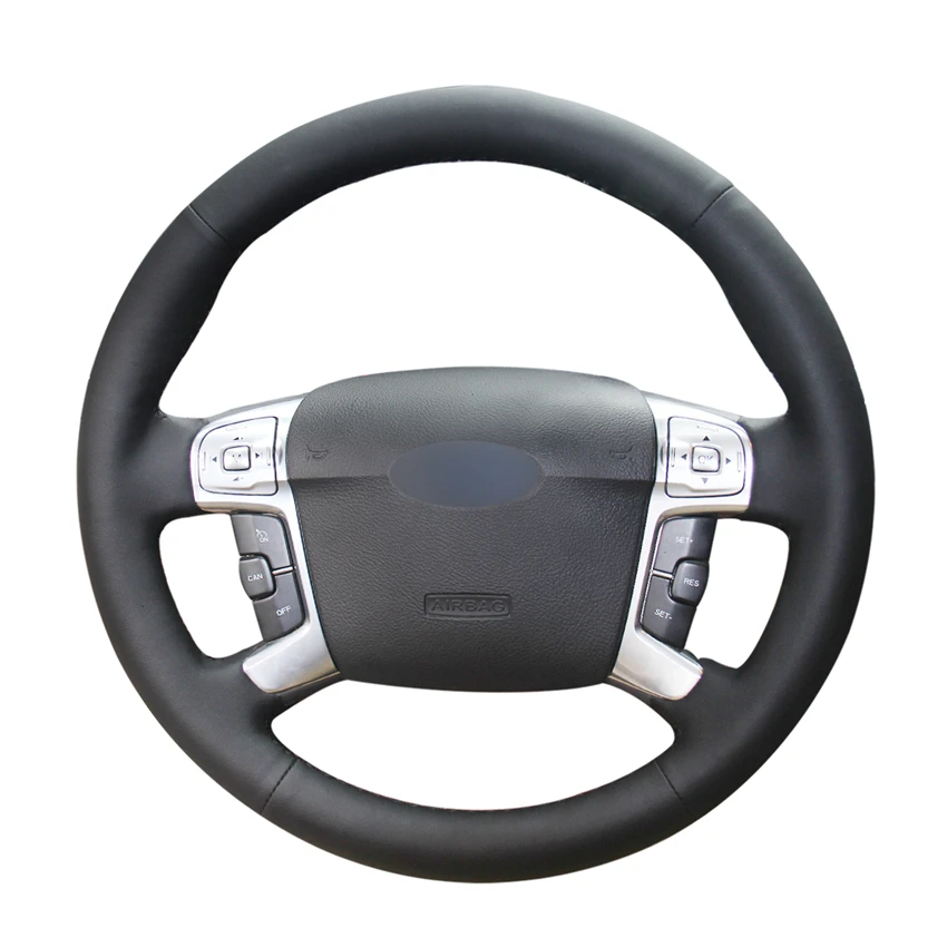 

DIY PU Artificial leather Car Steering Wheel Cover for Ford Mondeo Mk4 2007-2012 S-Max 2008 Parts