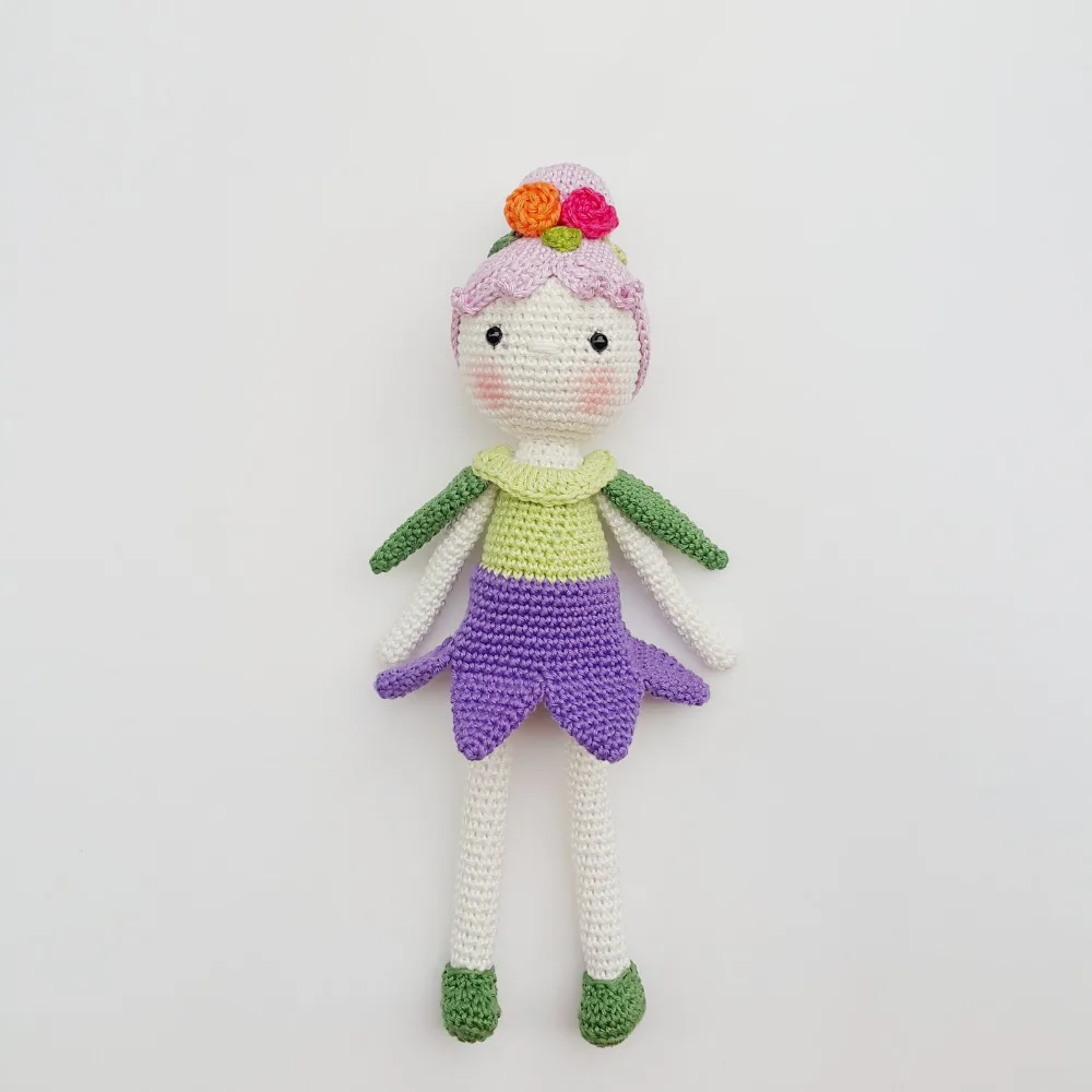 Вязальные игрушки вязание крючком кукла-амигуруми Весенняя Девушка номер модели TS041307