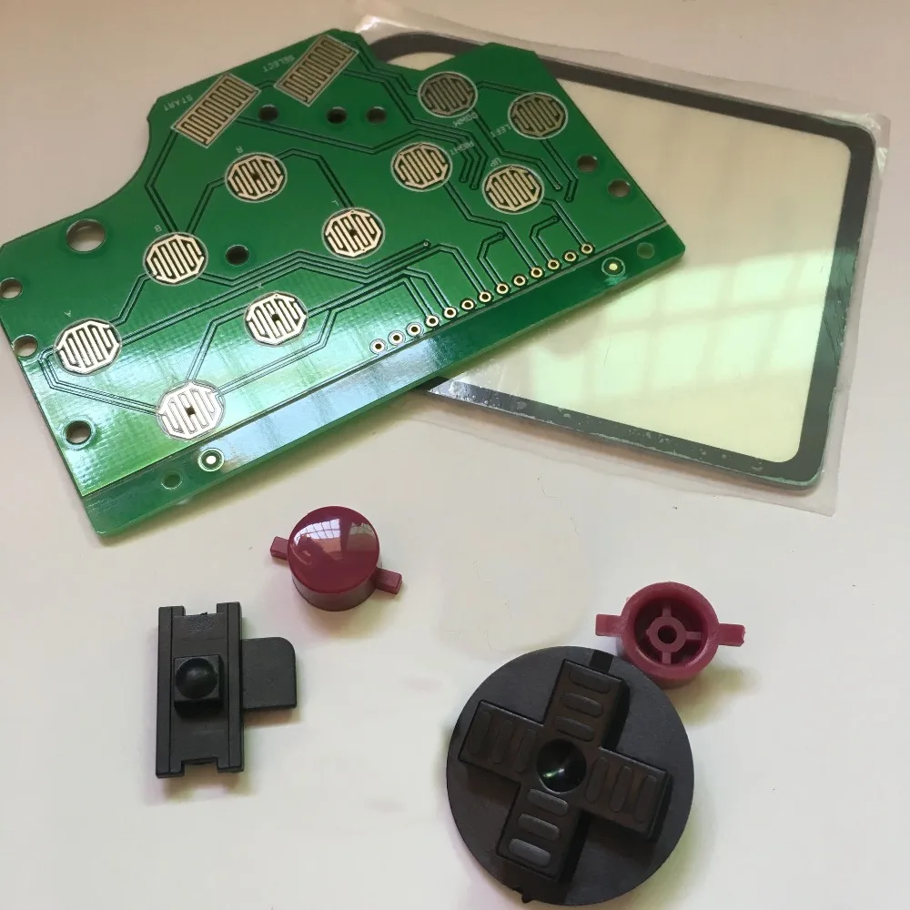 Ganer 5 комплектов для Nintendo Game Boy DMG 6 кнопочный PCB контроллер плата стеклянный экран