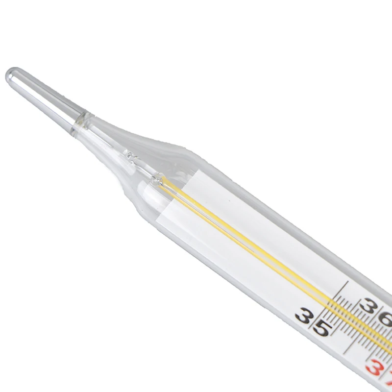 1 шт. клинический Подмышечный стеклянный ртутный термометр прибор для измерения температуры тела Домашний медицинский продукт большой размер экран