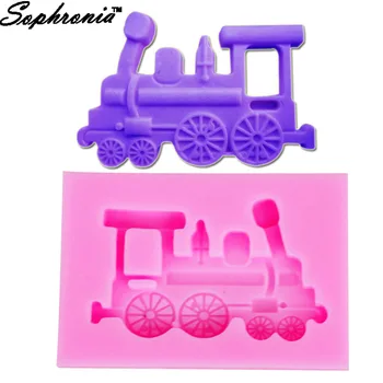 

Sophronia M383 Train Head Shaped Silicone Mold Cake Decoration Fondant Cake 3D Mold Food Grade 5.9*4.3*1CM