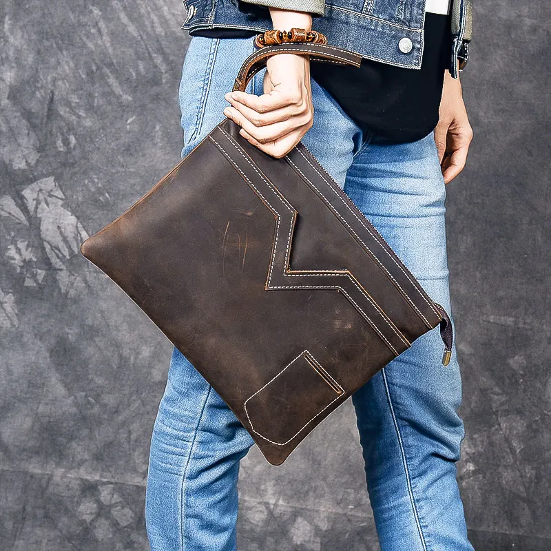 

Genuine Leather women Bags Tote Crossbody Bags Men's Laptop Messenger Bag Men's shoulder bag Leather Wristlets handbags