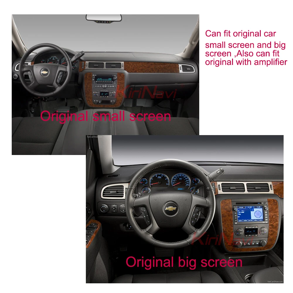 Perfect KiriNavi Vertical Screen Telsa style 12.1" Android 7.1 Car Radio Stereo Gps multmedia system for Chevrolet Silverado  2007-2013 5