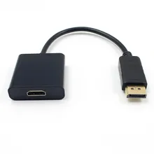 Displayport DP-HDMI Кабель-адаптер DP Displayport Male-HDMI Женский конвертер Кабель-адаптер для ПК ноутбука Высокое качество FS