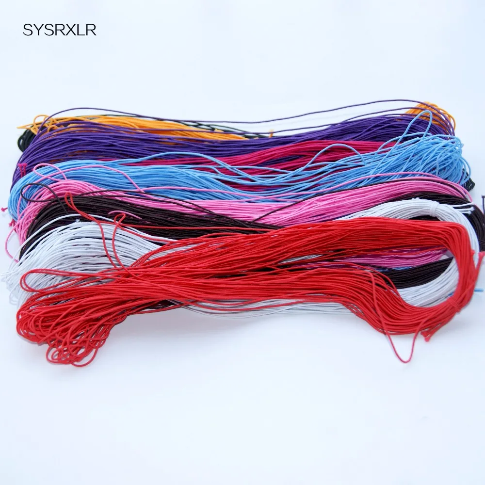 Эластичные бусины стрейч для браслета 9 цветов 25 метров 0 6 мм|beading elastic|cord stringrope bead |