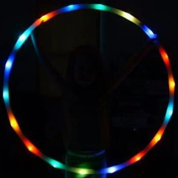 Светодиодный спортивный обруч мигающий светильник игрушки для детей и взрослых Цвет меняющийся светодиодный упражнения с обручем XD88
