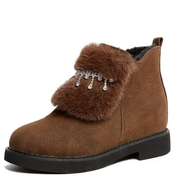 womens side zip snow boots