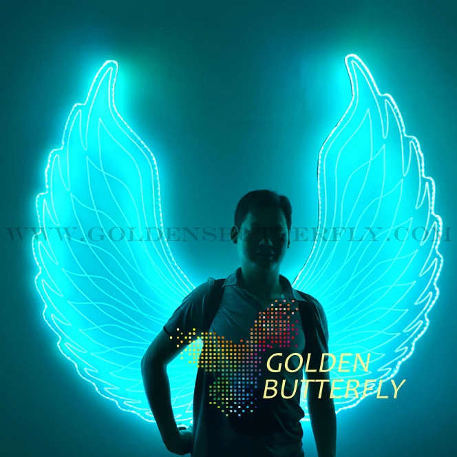 LED Светящиеся Крылья для женщин женские ангела 2017 новый модный показ светящиеся