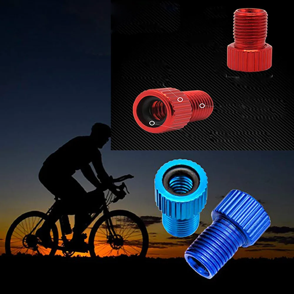 

5PC Aluminum Alloy Valve Adapter Bicycle Road Racing Bike Inner Tube Aluminum Bike Pump Connector