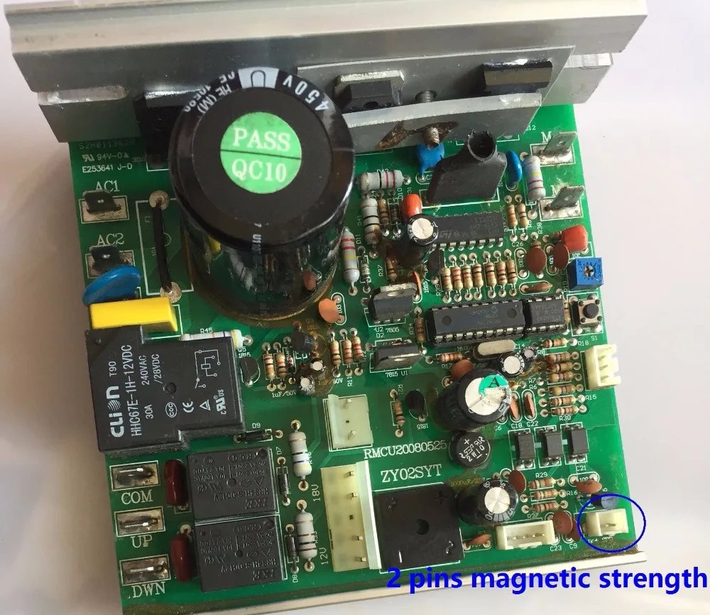 US $136.40 Free Shipping ZY02SYT 2 Pins Magnetic Strength Motor Controller SHUA BROTHER OMA YIJIAN Treadmill Board Driver Control IC Board