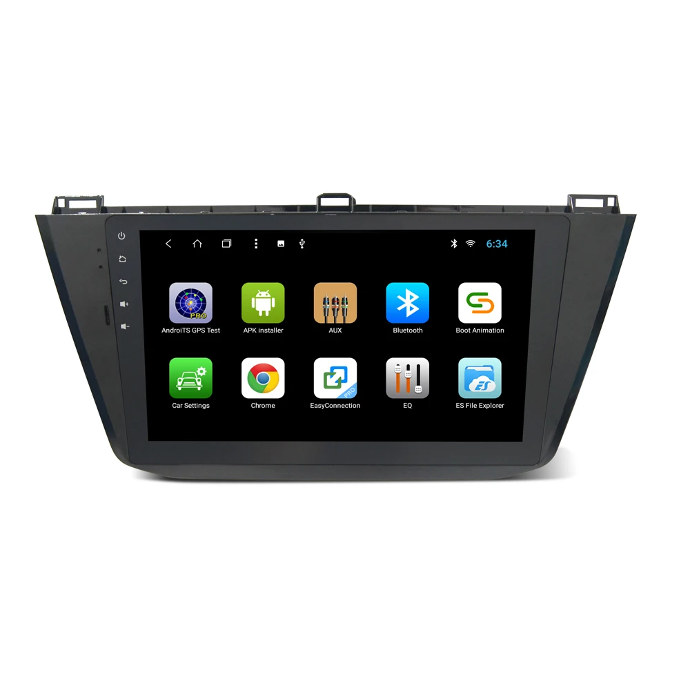 Discount YAZH 1 Din Auto Radio For VolksWagen Tiguan 2017 Android Car Stereo 2GB 32GB Head Unit AUX 1080*600 HD 10.1 INCH GPS Navigation 1