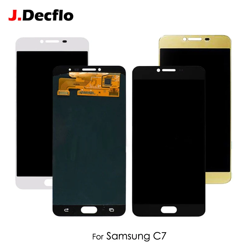 Супер AMOLED OLED для SAMSUNG Galaxy C7 C7000 ЖК-дисплей кодирующий преобразователь сенсорного